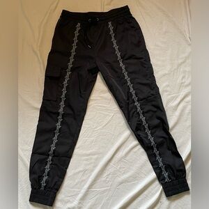 LF Black Cargo Pants with Gray Detailing